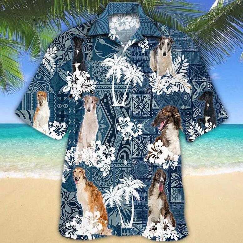 All Over Printed Hawaiian Shirts For Dog Lovers, Dog In Hawaiian Shirts, Aloha Summer Beach Shirt For Pet Lovers