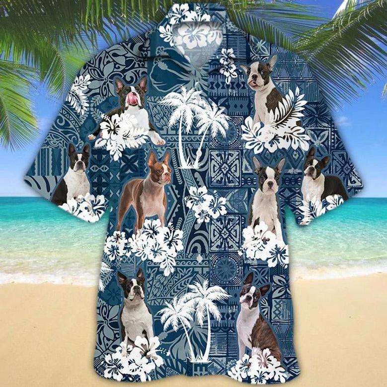 All Over Printed Hawaiian Shirts For Dog Lovers, Dog In Hawaiian Shirts, Aloha Summer Beach Shirt For Pet Lovers