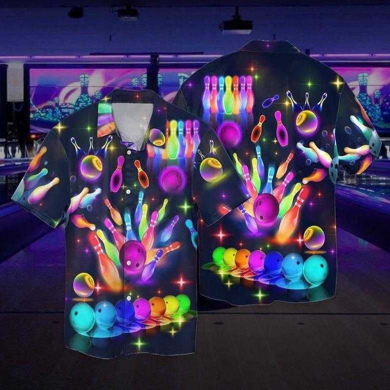 Amazing Bowling Tech Light Hawaiian Aloha Shirts