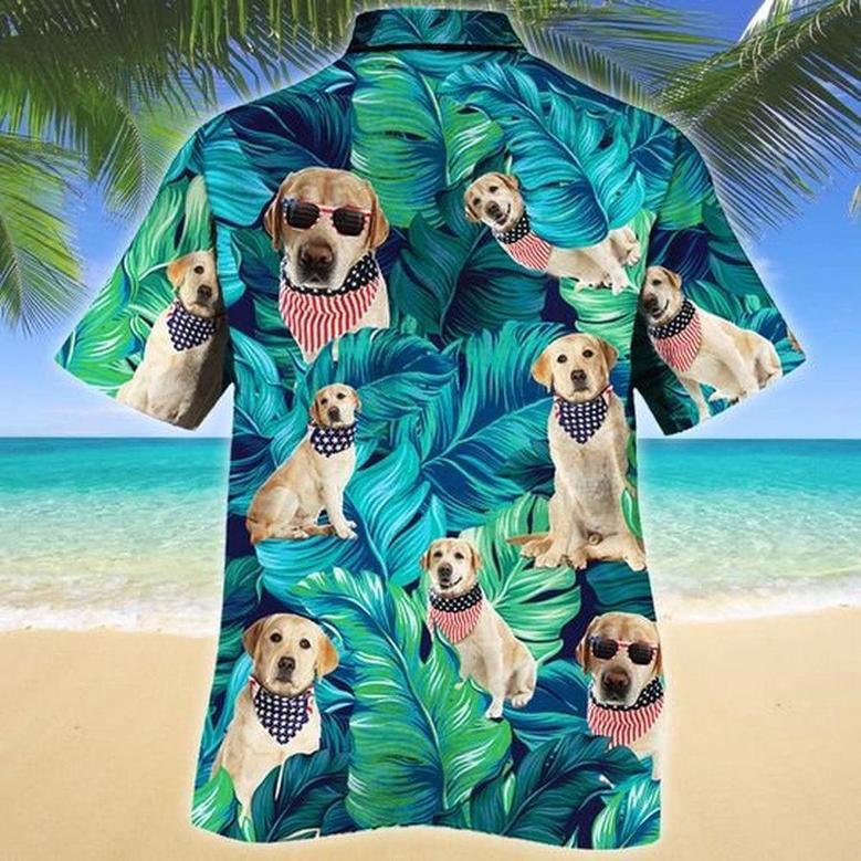 American Style Labrador Retriever Dog Lovers Hawaiian Style For Summer Hawaiian Shirt, Farm Hawaiian Shirt, Farmer Hawaii