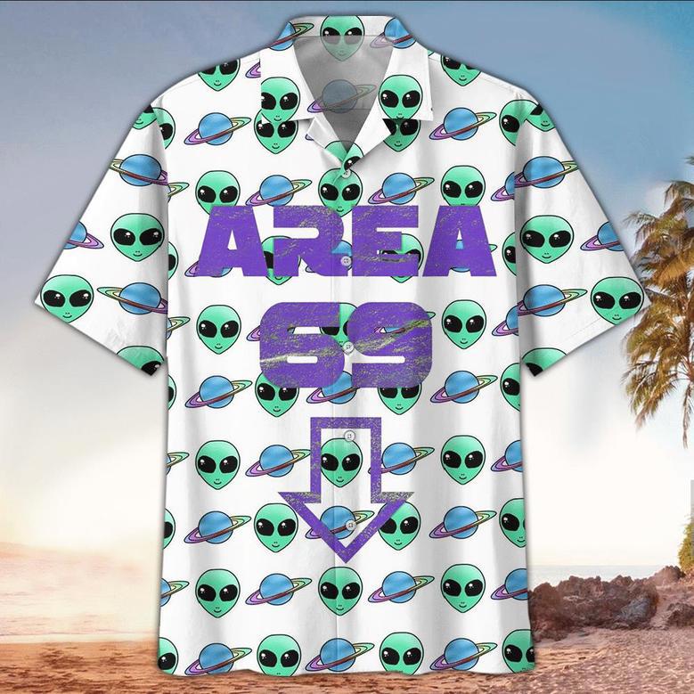 Area 69 Alien Head Hawaiian Aloha Shirts