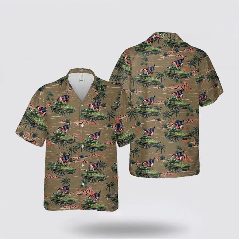 Army Hawaiian Shirt, Us Army Sheridan Tank Of July Hawaiian Shirt