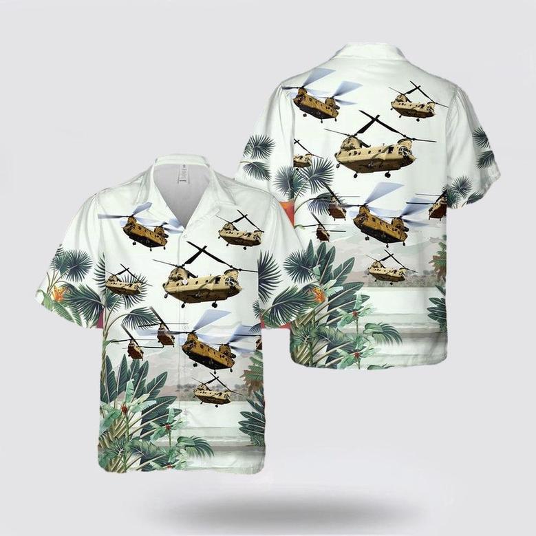 Army Hawaiian Shirt, Army Boeing Chinook Hawaiian Shirt, Military Hawaiian Shirt