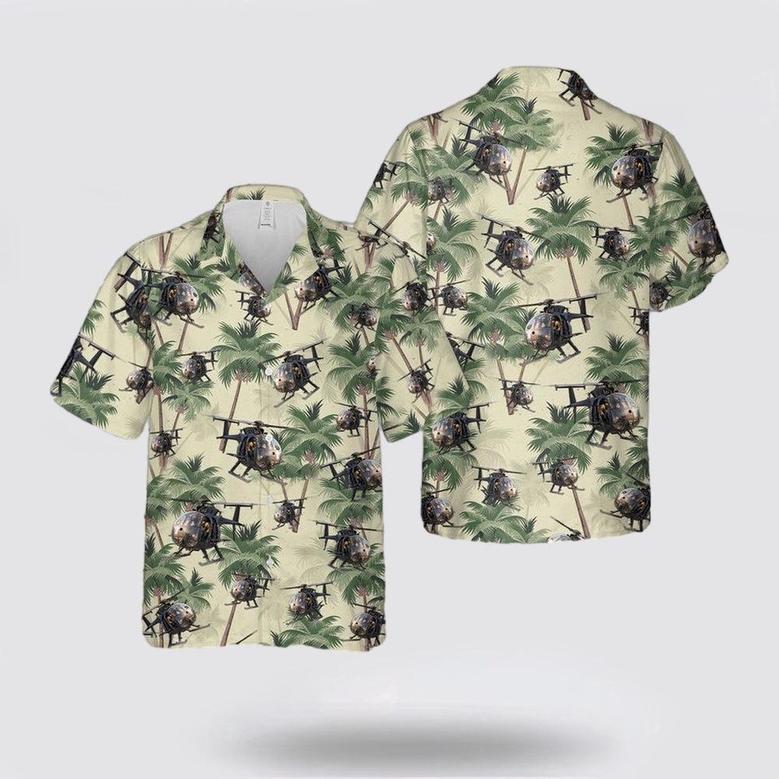 Army Hawaiian Shirt, Us Army Boeing Little Bird Hawaiian Shirt, Military Hawaiian Shirt