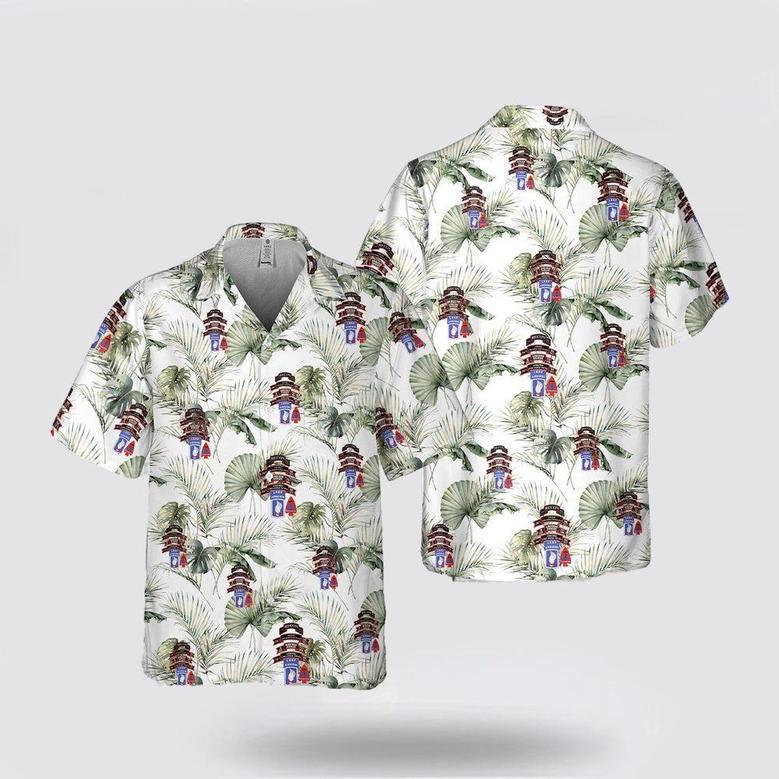 Army Hawaiian Shirt, Us Army N Company (Ranger), Infantry (Airborne), Airborne Brigade Pocket Hawaiian Shirt