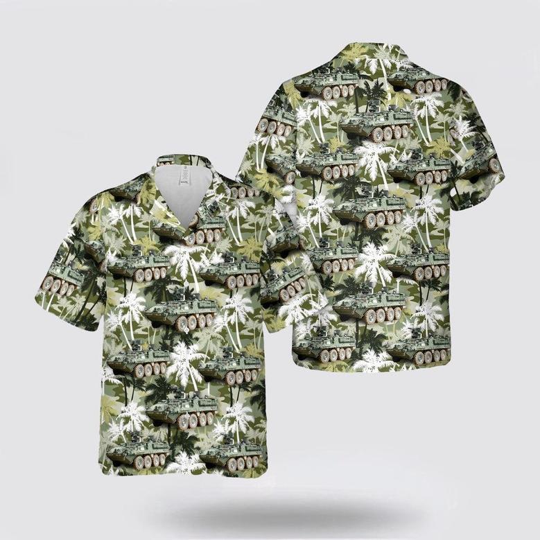 Army Hawaiian Shirt, Us Army Stryker Command Vehicle Hawaiian Shirt