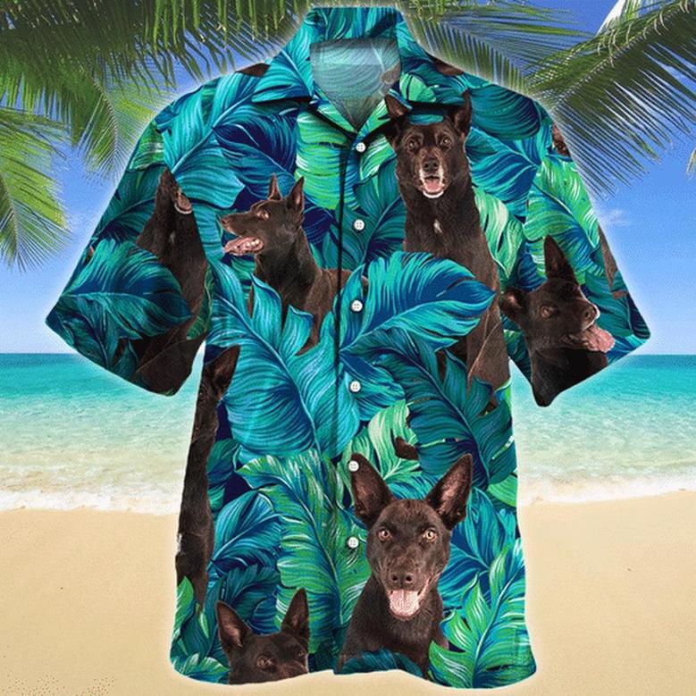 Australian Kelpie Dog Lovers Hawaiian Style For Summer Hawaiian Shirt, Farm Hawaiian Shirt, Farmer Hawaii