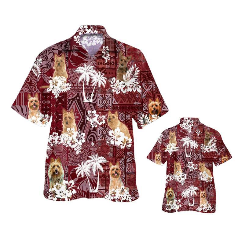 Australian Terrier Hawaiian Shirt, Dog Aloha Beach Shirt, Hawaii Shirt For Summer