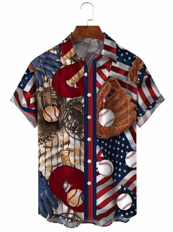 Baseball Men Hawaiian Shirt, Shirt For Baseball Players, Baseball Lovers Hawaiian Shirt