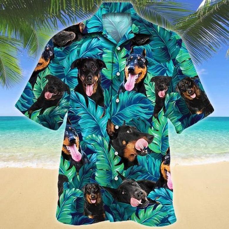 Beauceron Dog Lovers Hawaiian Style For Summer Hawaiian Shirt, Farm Hawaiian Shirt, Farmer Hawaii