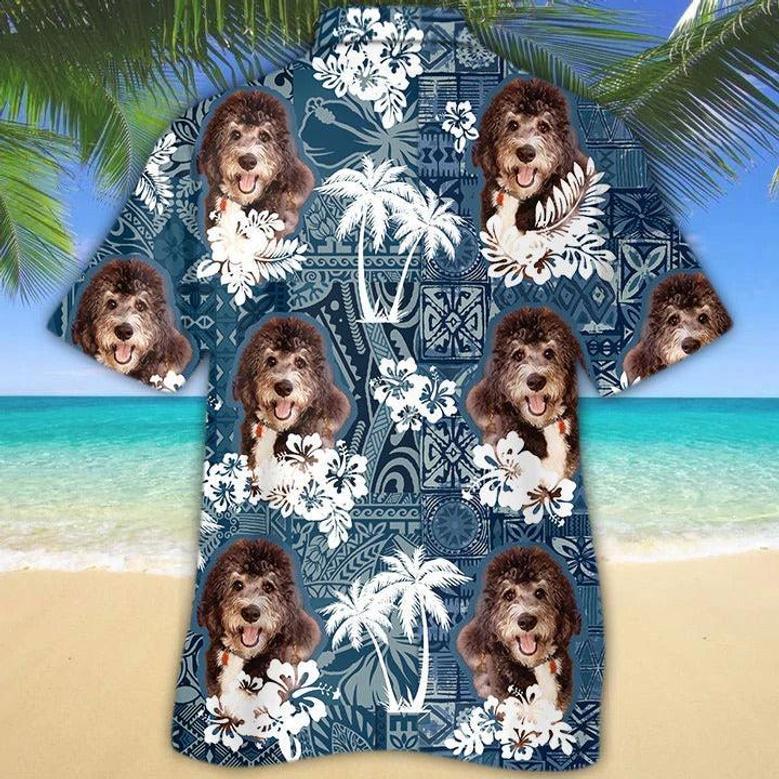 Bernedoodle Hawaiian Shirt, Hawaiian Dog Shirts For Dad, Full Print Hawaii Dog Shirt For Mom