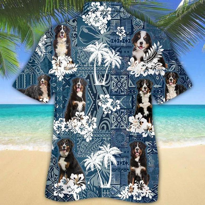 Bernese Mountain Hawaiian Shirt For Dog Lovers, Hawaiian Dog Shirt For Dad, Dog Lovers Gifts