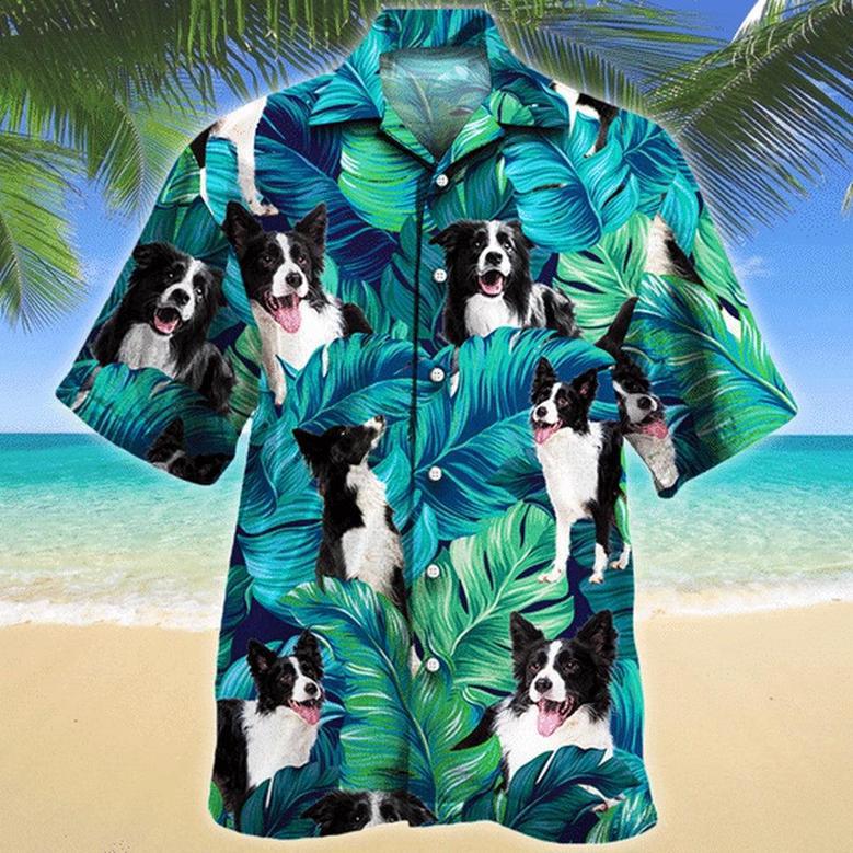 Border Collie Dog Lovers Hawaiian Style For Summer Hawaiian Shirt, Farm Hawaiian Shirt, Farmer Hawaii