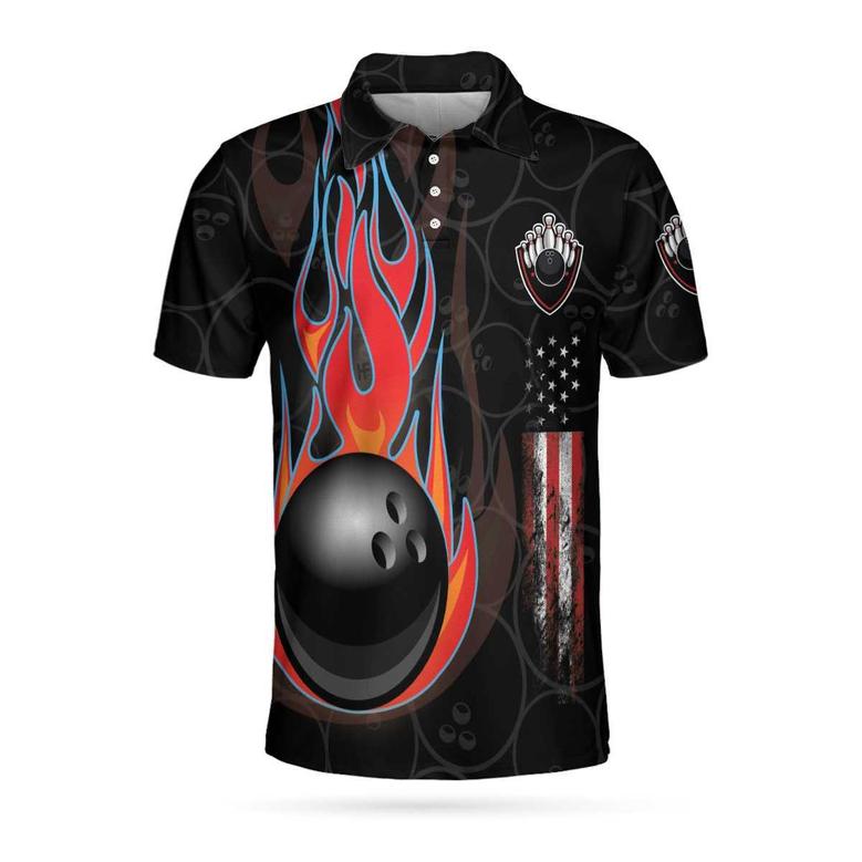 Bowling And Skull Team Black Short Sleeve Polo Shirt, Skull Polo Shirt, Best Bowling Shirt For Men Coolspod