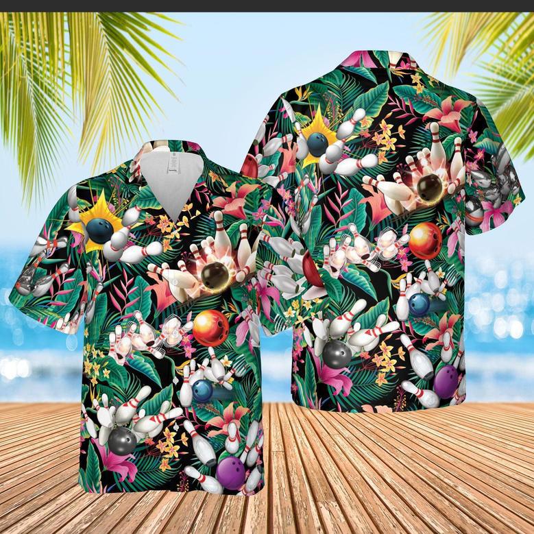 Bowling Tropical Color Hawaiian Shirts