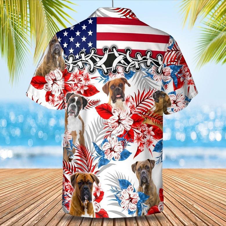 Boxer Hawaiian Shirt, Cool Hawaii Aloha Beach Shirts For Dog Lovers, Dog In Hawaiian Shirt