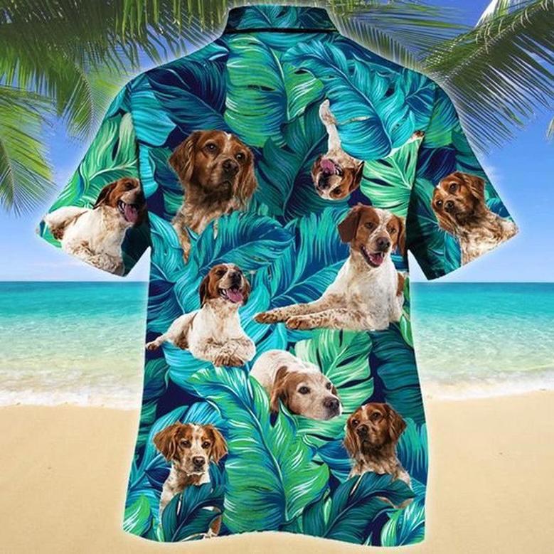 Brittany Dog Lovers Hawaiian Style For Summer Hawaiian Shirt, Farm Hawaiian Shirt, Farmer Hawaii