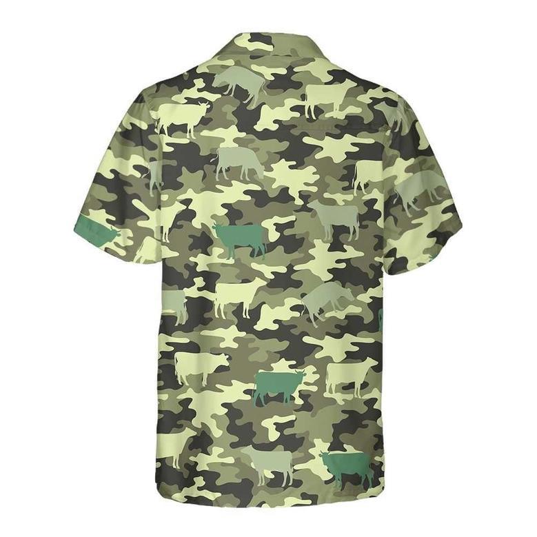 Camouflage Cow Hawaiian Shirt, Farm Hawaiian Shirt, Farmer Hawaii