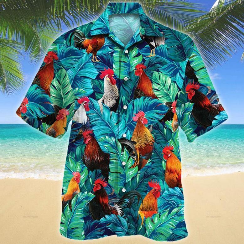 Chicken Leaf Hawaiian Shirt, Farm Hawaiian Shirt, Farmer Hawaii