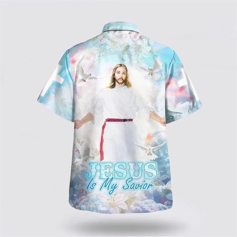 Christian Hawaiian Shirt, Jesus Is My Savior Hawaiian Shirt, Christ Open Arms Hawaiian Shirts