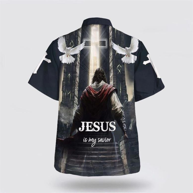 Christian Hawaiian Shirt, Jesus Is My Savior Hawaiian Shirt, Jesus Go To Heaven Hawaiian Shirts