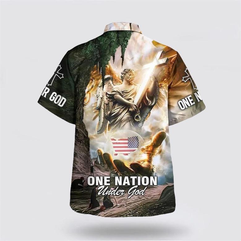 Christian Hawaiian Shirt, One Nation Under God Christian Hawaiian Shirts