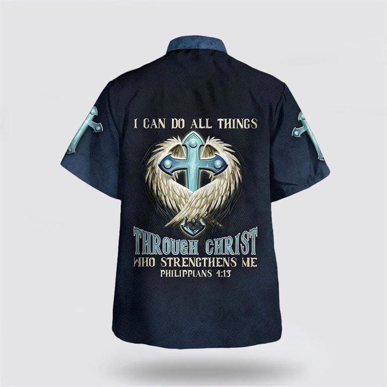 Christian Hawaiian Shirt, Bible Verse I Can Do All Things Through Christ Who Strengthens Me Religion Hawaiian Shirt