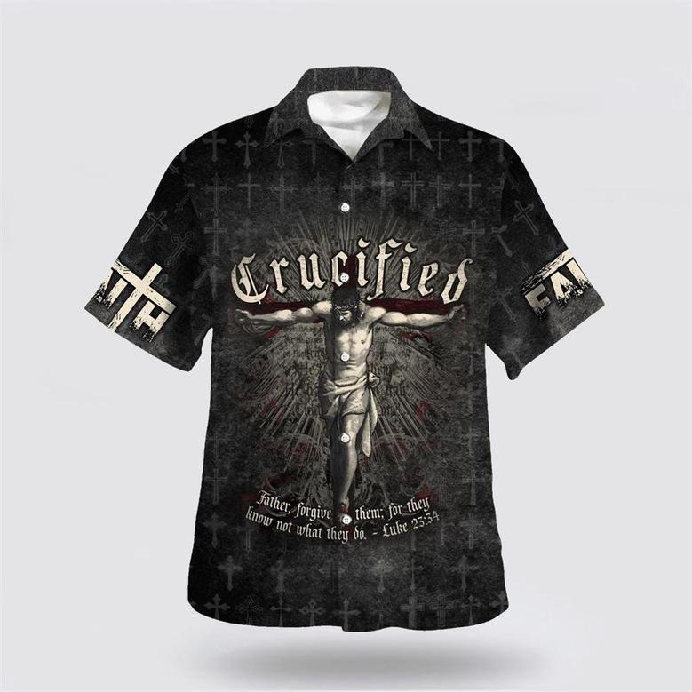 Christian Hawaiian Shirt, Crucified Crucifixion Of Jesus Hawaiian Shirts