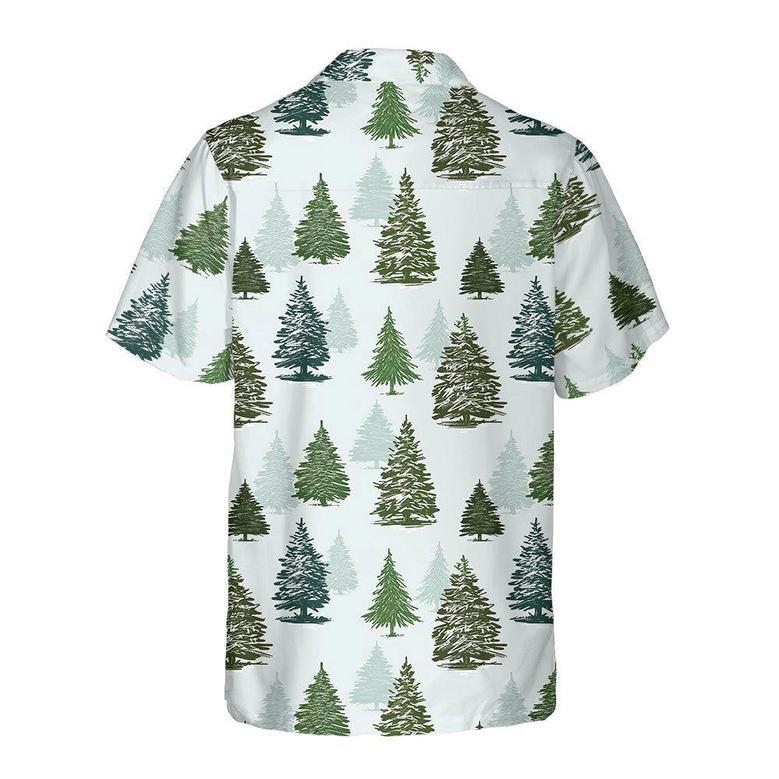 Christmas Tree Pattern Shirt For Men Christmas Hawaiian Shirt, Xmas Hawaiian Shirts