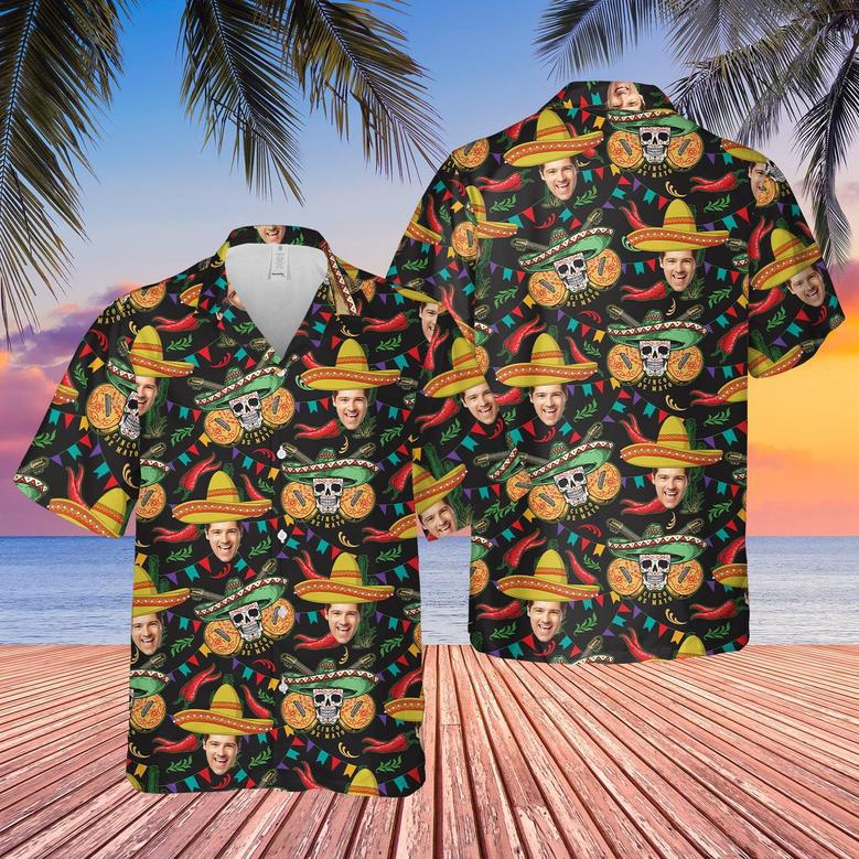 Custom Hawaiian Aloha Shirts Cinco De Mayo Festival Mexican With Photo