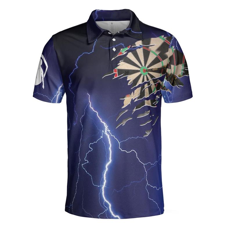 Dart Polo Shirt Dart Shirt For Men, Best Gift For Dart Player, Darts Polo Shirt For Hot Weather