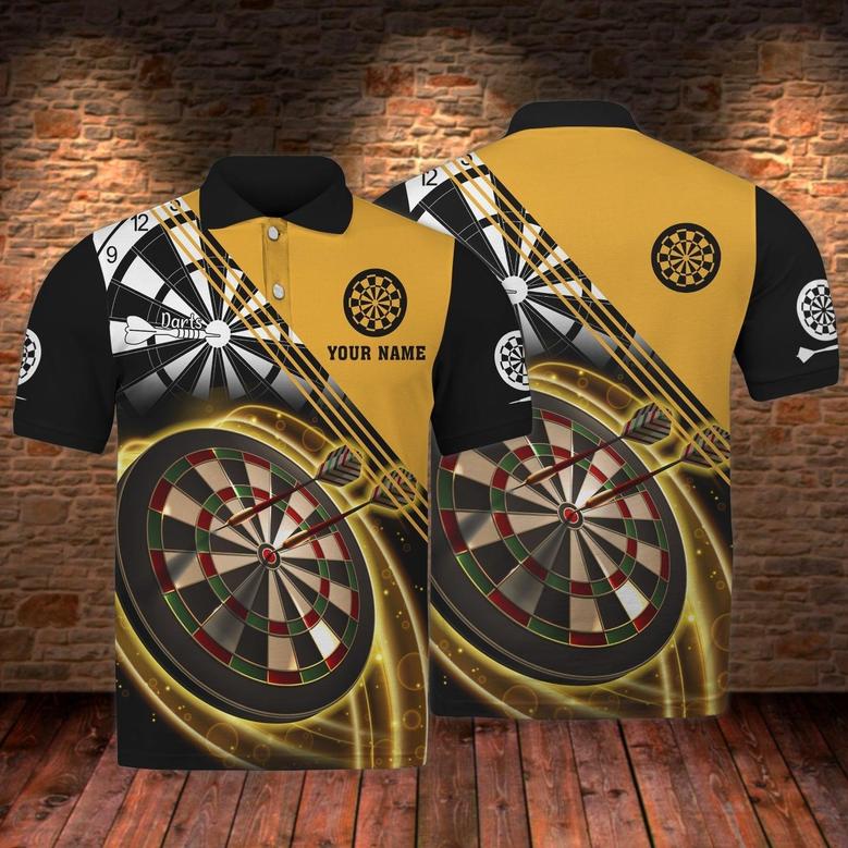 Darts Personalized Name Polo Shirt Gifts For Darts Players Darts Club Uniform