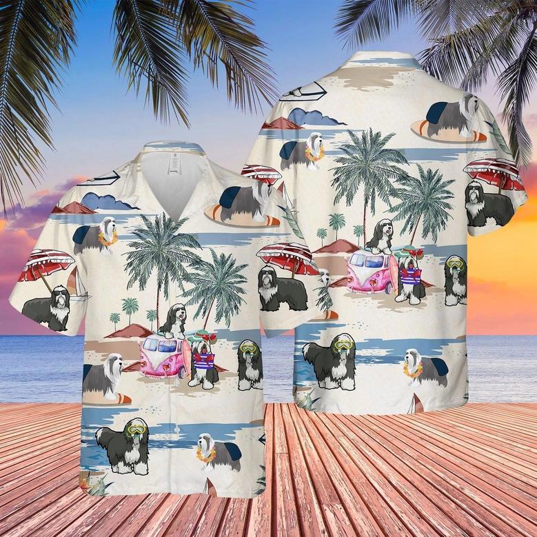 Dog Summer Beach Hawaiian Shirt, Full Print Hawaii Aloha Beach Shirt For Pet Lovers, Dog Hawaii Shirt