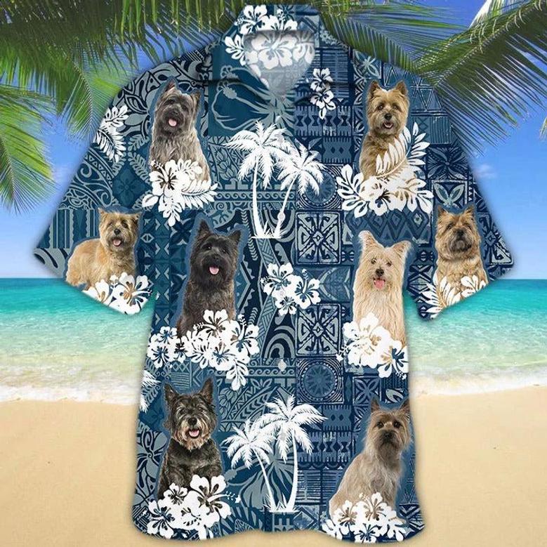 Full Printed Dog In Hawaiian Beach Shirts, Hawaii Aloha Summer Shirts For Dog Lover, Dog Hawaiian Shirt