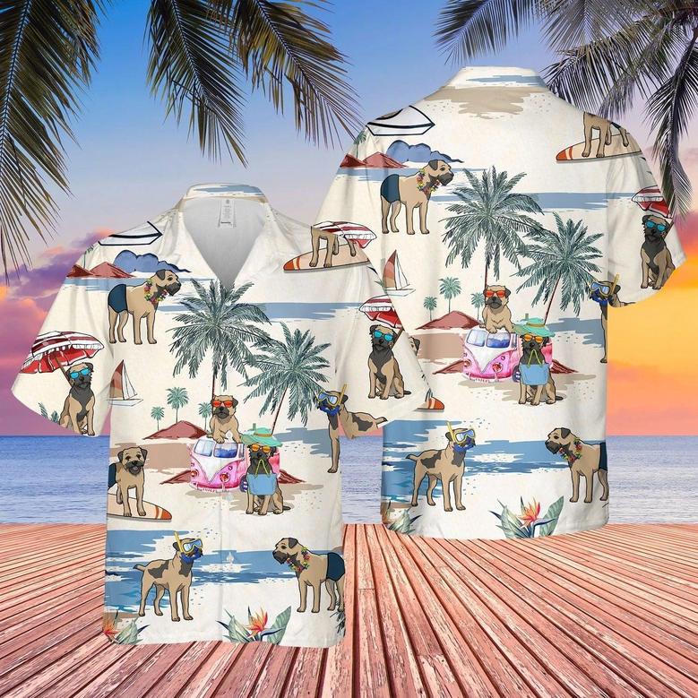 Full Printed Dog Summer Beach Hawaiian Shirt, Hawaii Aloha Shirt For Summer Travel, Gift To Dog Lovers, Dog Hawaii Shirt