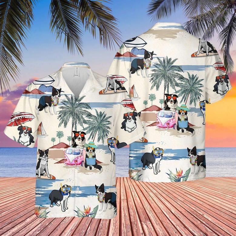 Full Printed Dog Summer Beach Hawaiian Shirt, Hawaii Aloha Shirt For Summer Travel, Gift To Dog Lovers, Dog Hawaii Shirt