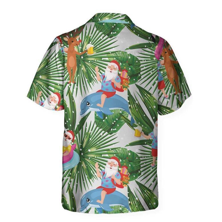 Funny Tropical Christmas Hawaiian Shirt, Xmas Hawaiian Shirts