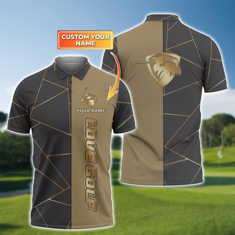 Golf Lover Polo Shirt Fully Printing Polo With Custom Name Gifts For Golfers