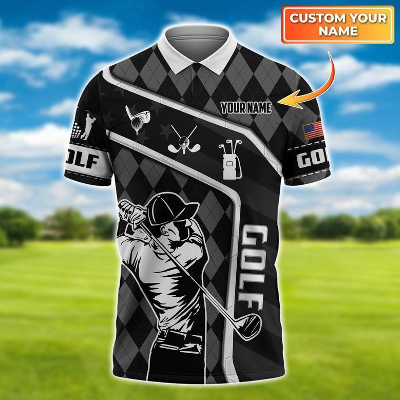 Golf Polo Polo Shirt With Custom Name For Golfers Golf Lovers Polo Shirts