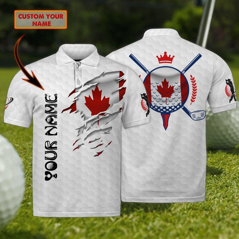 Golf Polo Shirt Canada Golfer Polo Shirt Personalized Name Polo Shirt