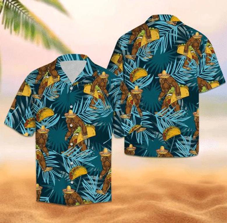 Gorilla With Tacos Hawaiian Aloha Shirts