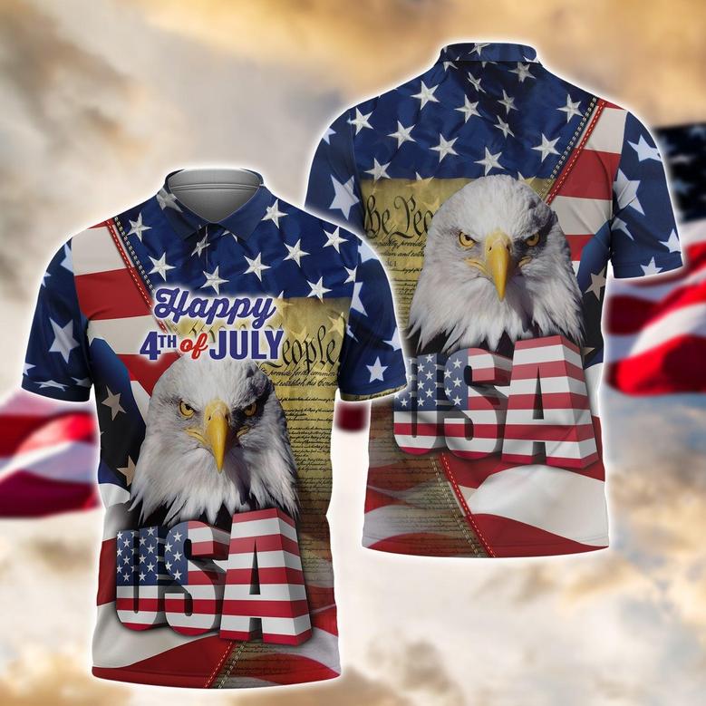 Happy Of July Polo Shirt Independence Day Gifts