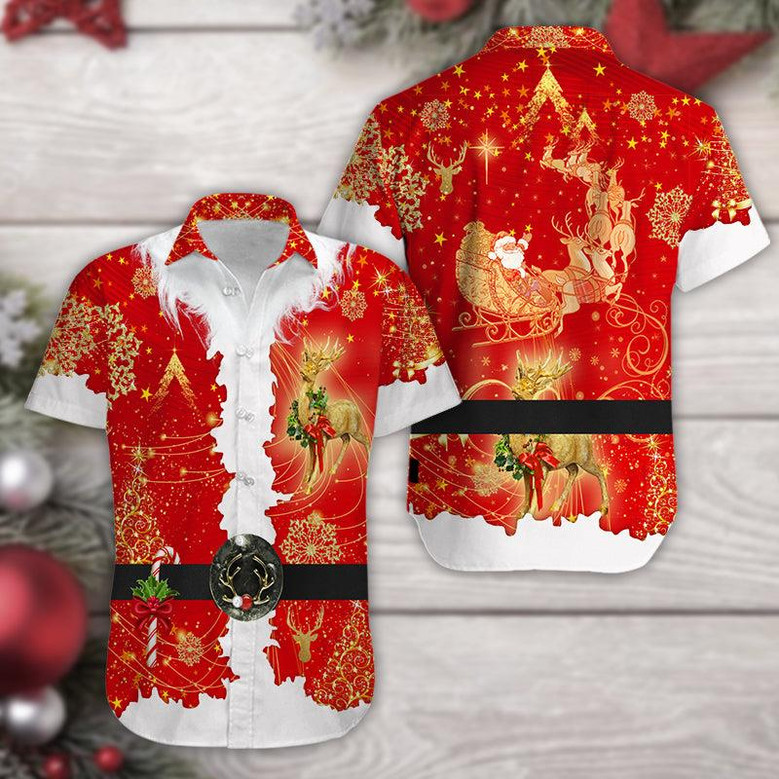 Hawaiian Aloha Shirts Special Santa Claus Costume Christmas Hawaiian Aloha Shirts Special Santa Claus Costume Christmas