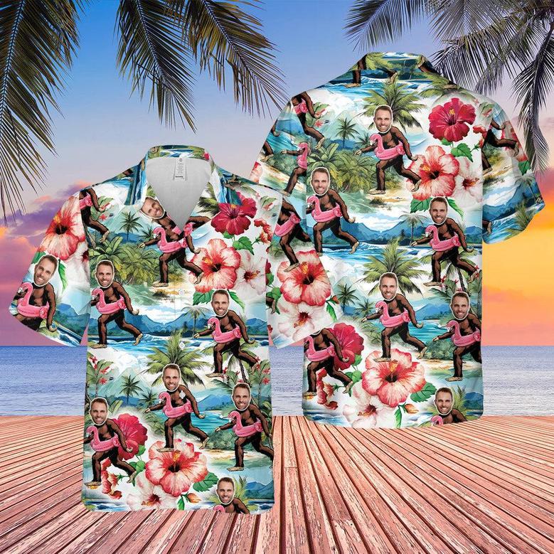 Hawaiian Aloha Shirts Funny Gorilla Custom Face