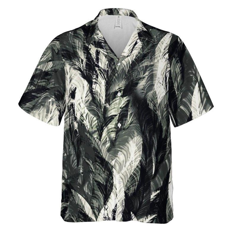 Hawaiian Camp Collar Short Sleeve Button-Down Shirt Tropical