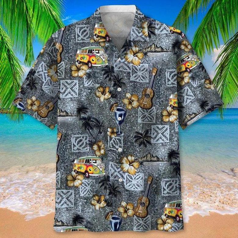 Hippie Bekind Hawaiian Shirts For Men And Woman, Hawaiian Shirt For Hippie, Hippie Art On Aloha Beach Shirt