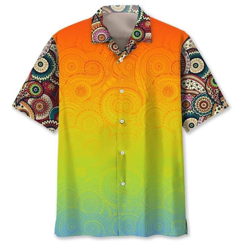 Hippie Guitar Hawaiian Shirt For Men And Women, Cool Hippie Aloha Beach Shirts, Hippie Hawaiian Shirt For Summer