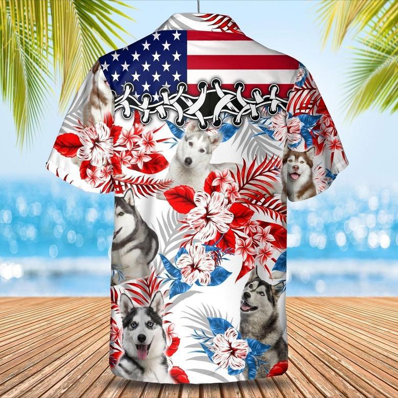 Husky Hawaiian Shirt, Aloha Beach Shirt For Dog Lover, Summer Cool Hawaii Shirts For Adult