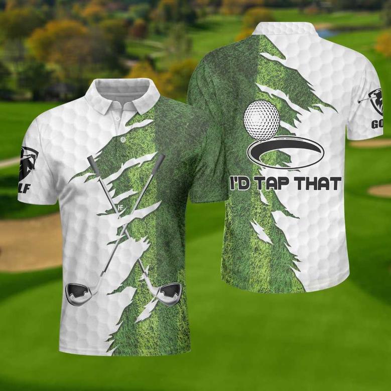 I'd Tap That Golf Polo Shirt, Shirt For Golfer, Men Golf Shirt, To My Golfer Son, Dad Coolspod