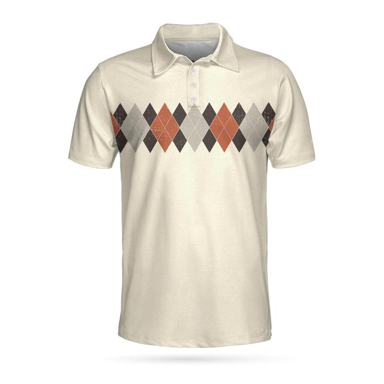 If You Wish To Hide Your Character Do Not Play Golf Polo Shirt, Argyle Pattern Funny Golf Shirt For Men Coolspod